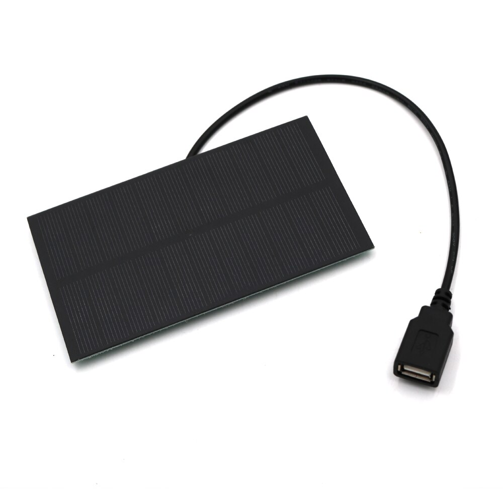 5V 300mA Output USB Solar Battery Charger USB Female port 5.5V 1.65W Charge Regulators Solar Panel 3.7V 18650