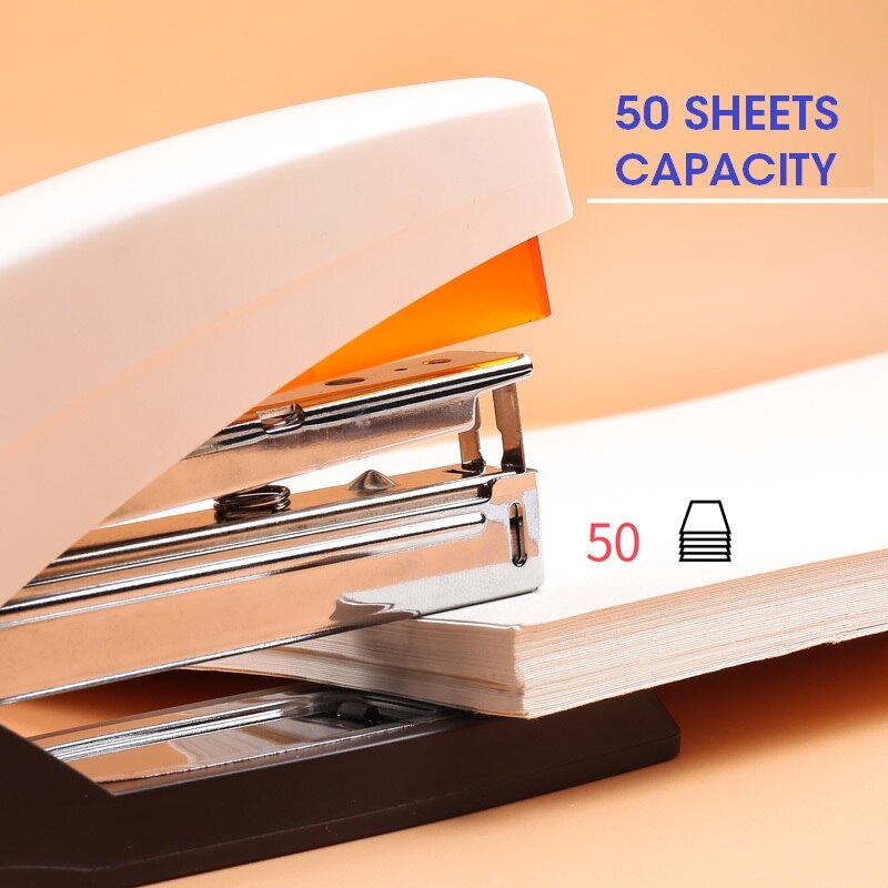M&G 25/50 Sheets Effortless Heavy Duty Stapler Power Saving Metal Paper Stapling Machine for School Office Supplies Stationery