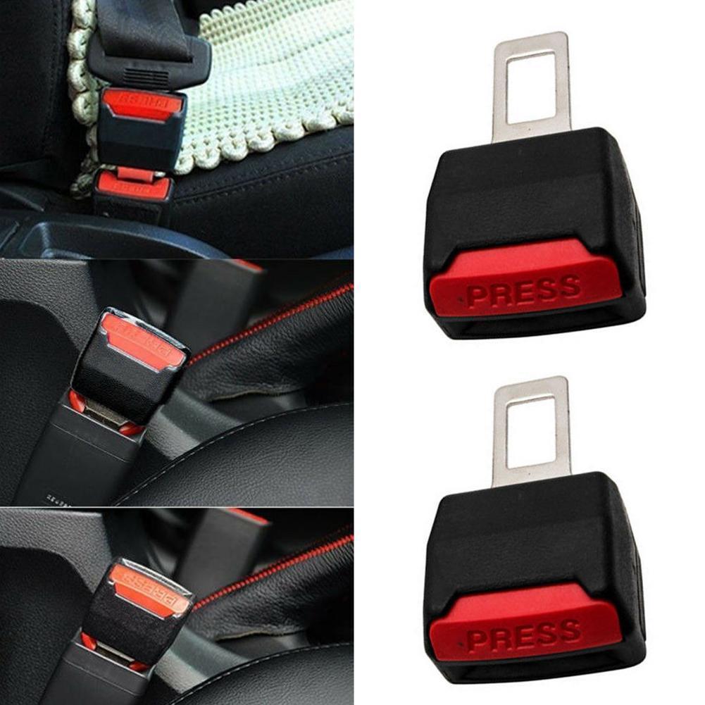 1 Paar Universele Auto Seat Belt Clip Extender Seat Belt Lock Gesp Plug Dikke Insert Socket Riem Padding Riem Extension connector