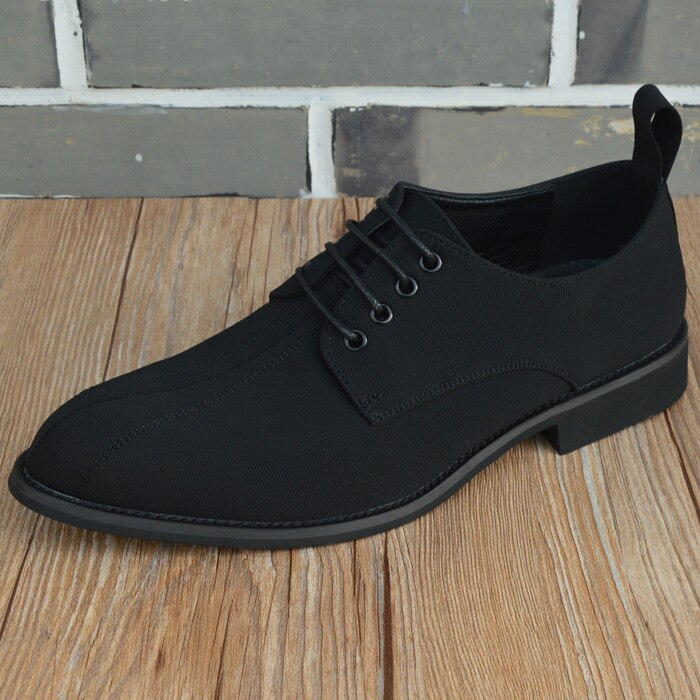 Canvas Schoenen Voor Mannen Populaire Mannen Lace-Up Casual Wees Trendy Lederen Schoenen Mode Zakelijke Schoenen Oxford Schoenen vorm Mannen: 9.5