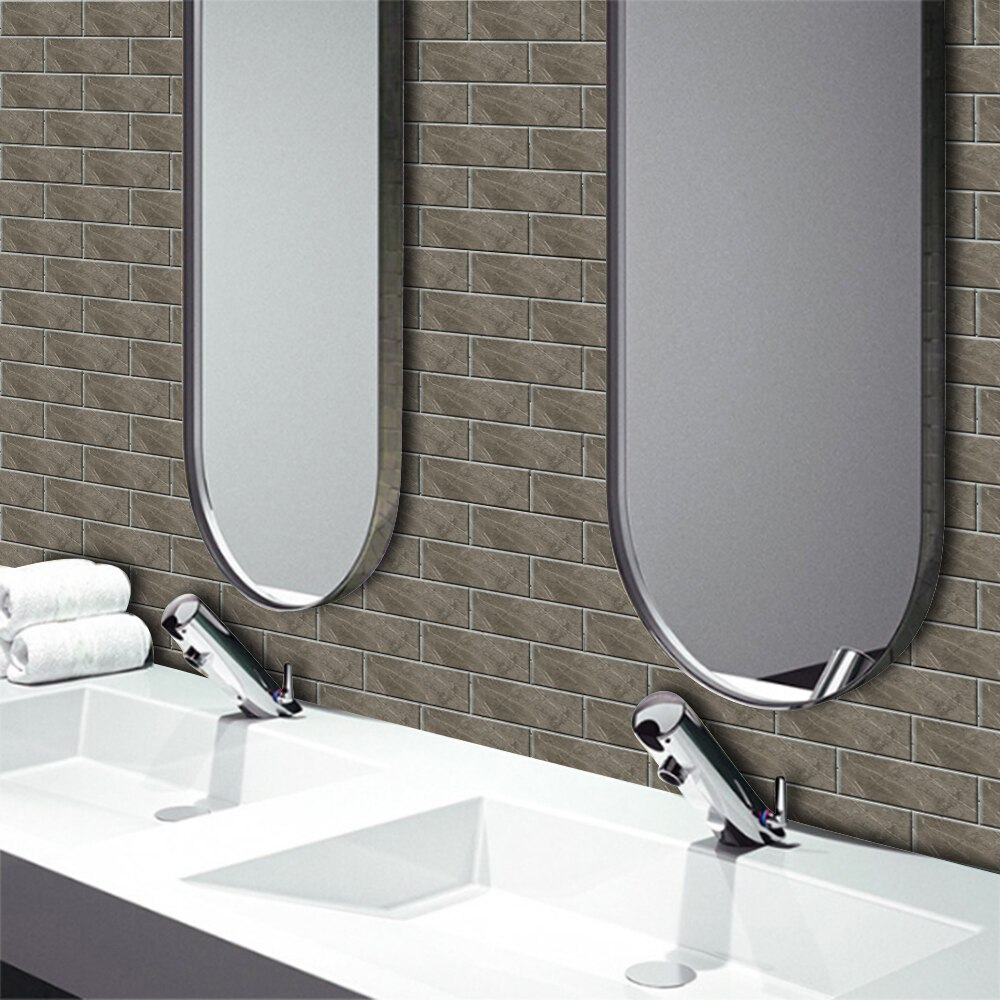 Pvc Zelfklevende Muursticker Tegel Sticker Keuken Badkamer Woonkamer Diy Decoratieve Behang Waterdicht En Oilproof