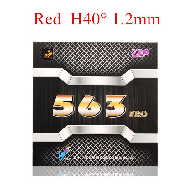 729 amistad 563 PRO (563 Provincia, Pips-out especial) ataque de goma de tenis de mesa con esponja de Ping Pong: Red H40 T1.2