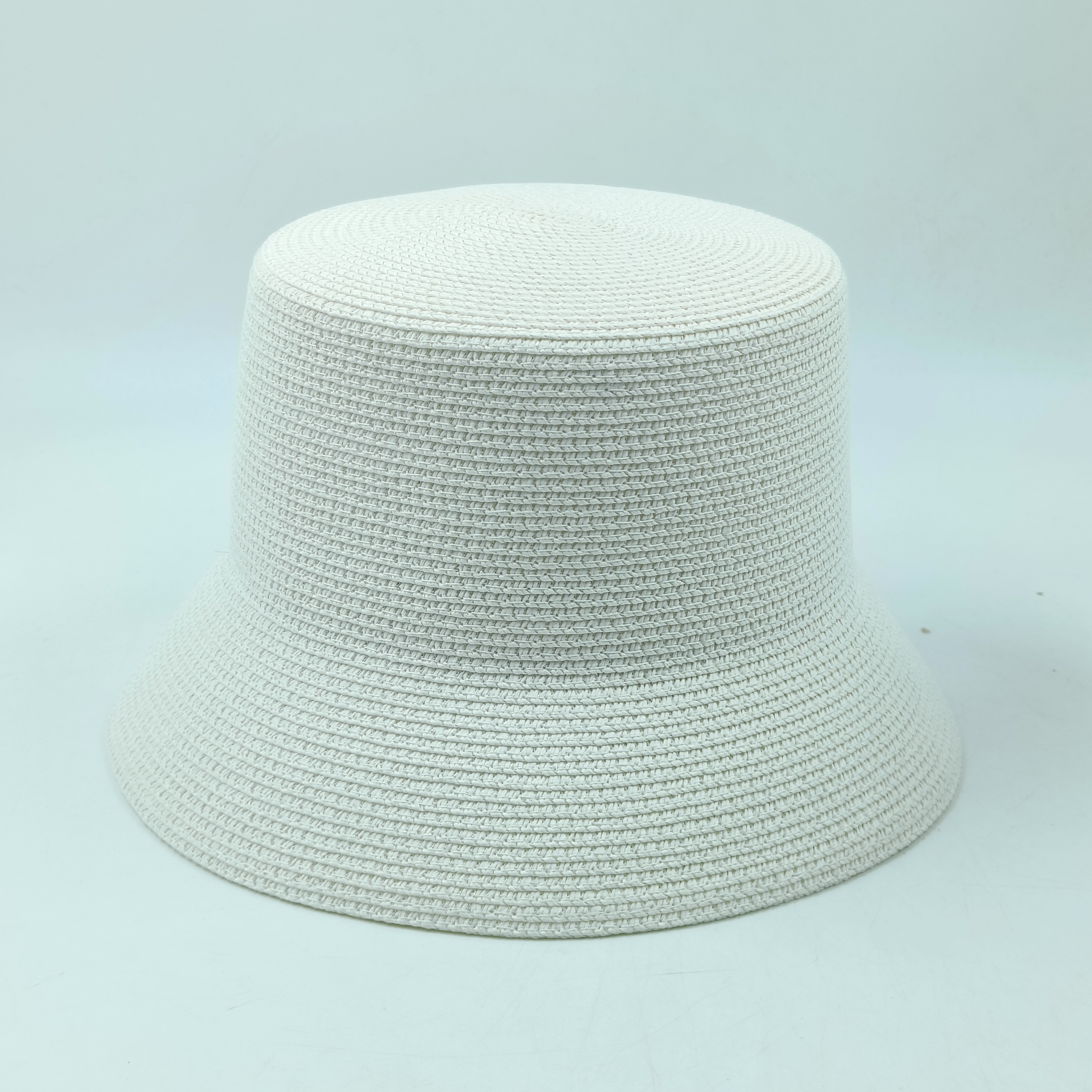 Dame Solhatt Strå - Blomstermønster - Casual - Solbeskyttelse - Liten Brem - Sommer Strand: Blå