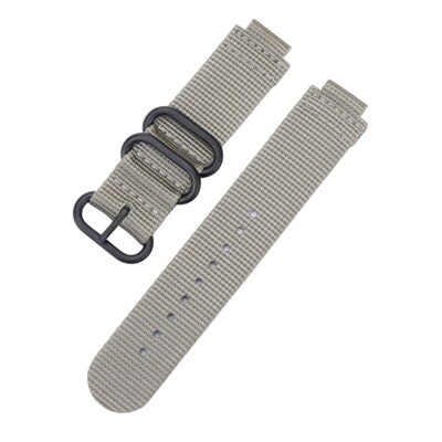 Correa para Garmin Forerunner 235, correa de nailon para Garmin Forerunner 220/230/235/620/630/735XT/235Lite, accesorio: grey black buckle