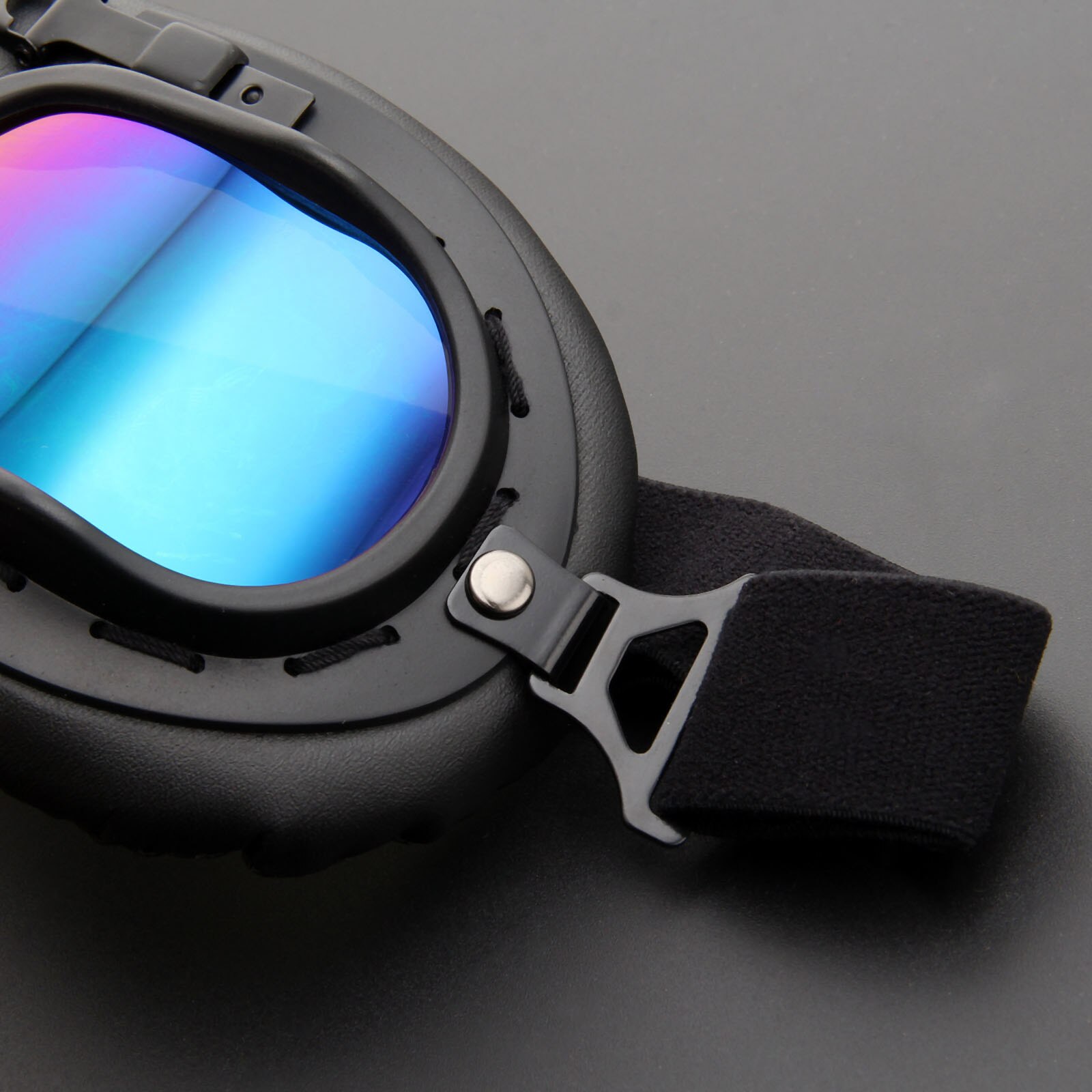 Retro motorcykel glasögon glasögon vintage motor klassiska glasögon för pilot steampunk atv cykel koppar hjälm ski outsport