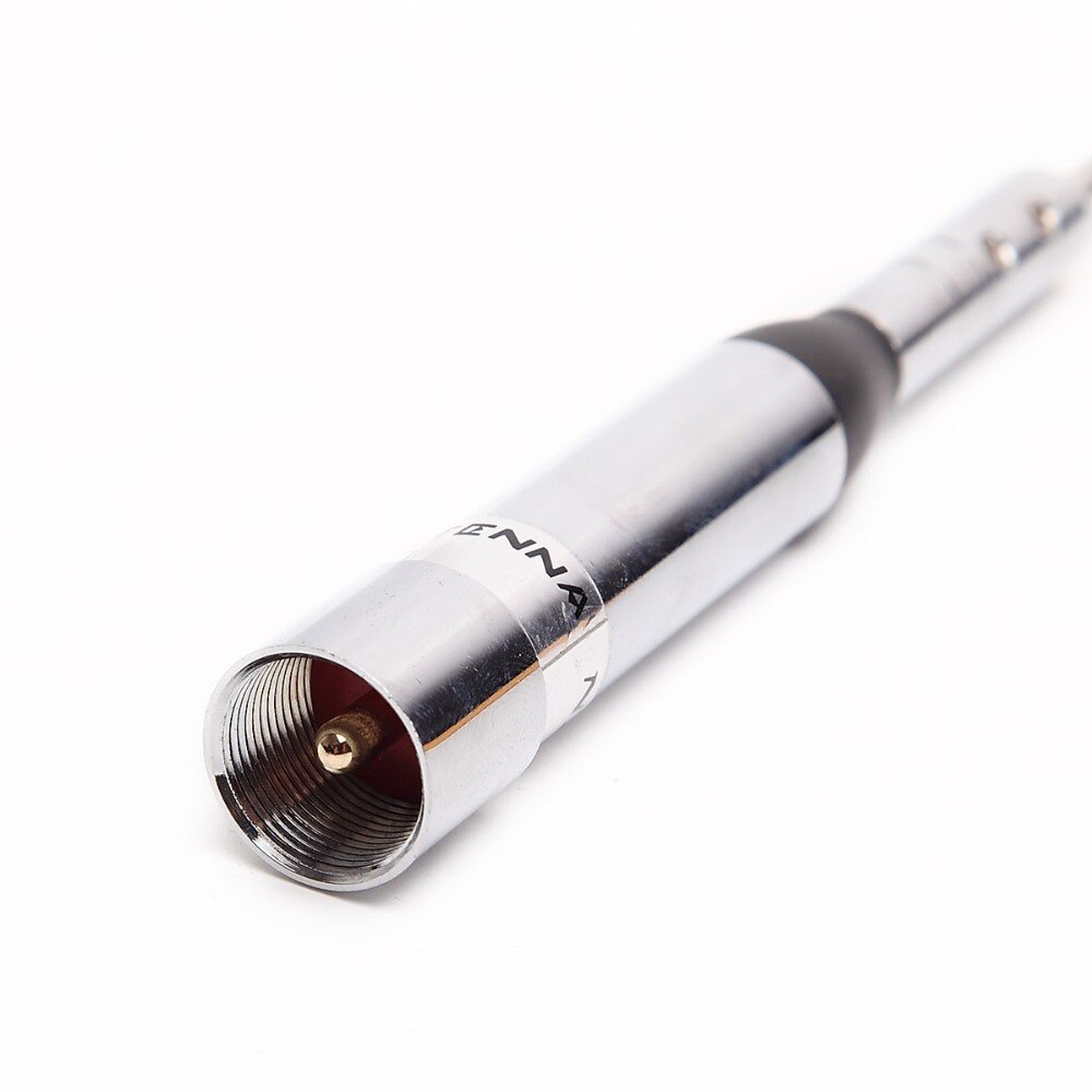 NAGOYA NL-770S VHF/UHF 144/430MHz Dual Band 2.15/3.0dBi 150W High Gain Amateur Car Radio Mobile Radio SL16/UHF-J/M Type Silver