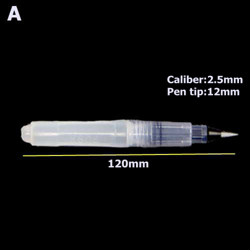 Pincel de agua recargable para pintar, pluma de tinta de punta suave para dibujo, caligrafía, ilustración, suministros de arte, 1 ud.: A