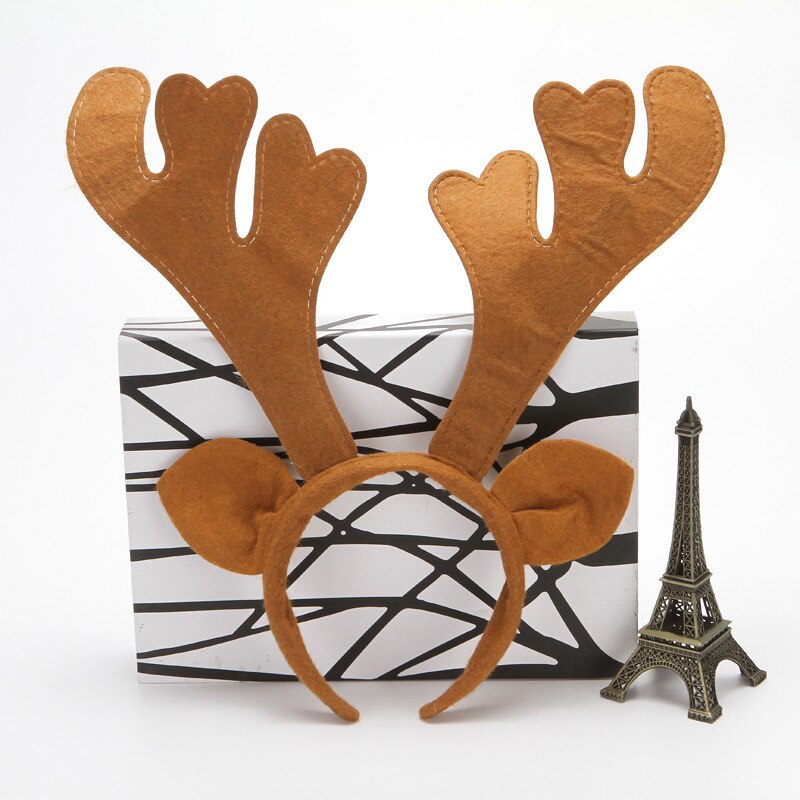 Bois bandeau décorations de noël pour la maison noël Festival fête ornements nouvel an décor enfants cheveux accessoires: 6