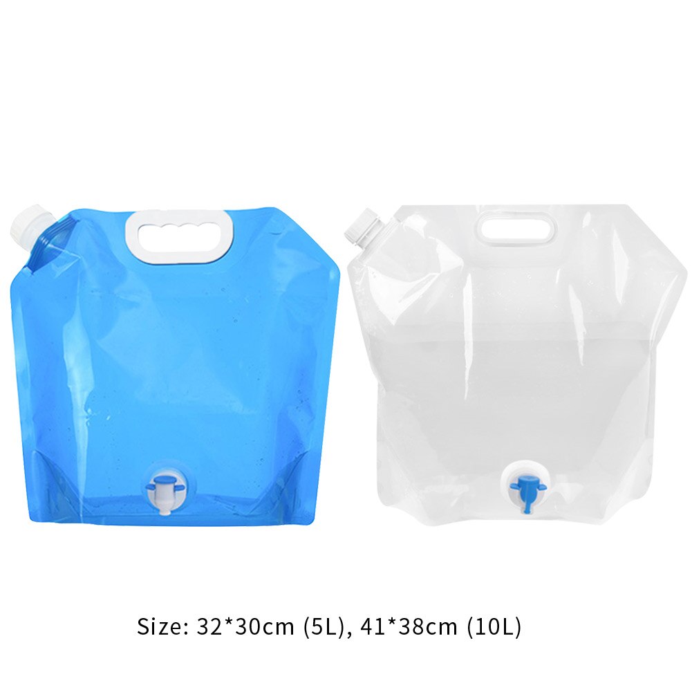 5L/10L draussen Wasser Taschen Faltbare tragbare Trinken Lagerbier Kochen Picknick BBQ Wasser Behälter Tasche Träger Auto Wasser Panzer