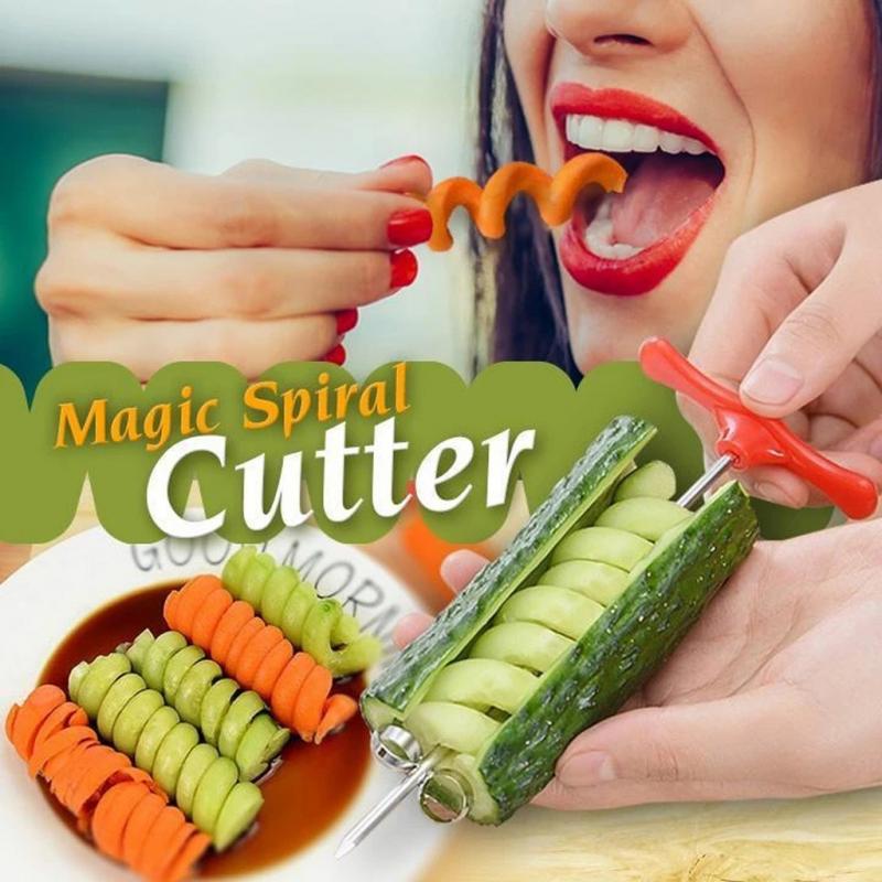 Fruit Groente Gereedschap Spiralizer Roterende Machine Handleiding Roller Spiral Slicer Radijs Aardappel Cutter Kitchen Tools Gadget