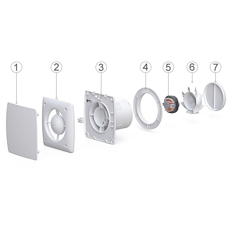 4 Inch High Speed Exhaust Fan Toilet Kitchen Bathroom Hanging Wall Window Glass Small Ventilator Extractor Exhaust Fans