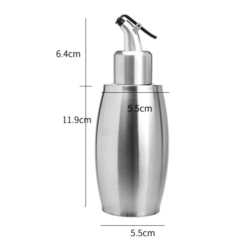 Olijfolie verstuiver, roestvrijstalen azijnfles, sausfles ,350ml olijfolie flessen, voor keuken, barbecue, enz.
