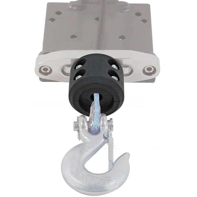 JX-LCLYL ATV UTV Winch Cable Hook Mount Stop Stopper Rubber Cushion Black