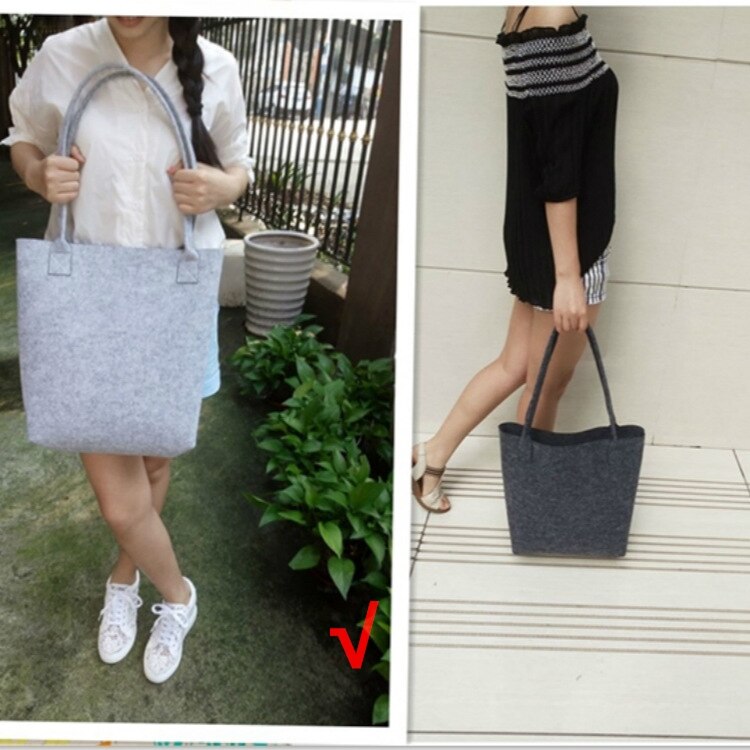 Felt Simple Envelope Wallet Multiple Uses High capacity Bags Big Size for phone and shopping or diy bags: big bag gray