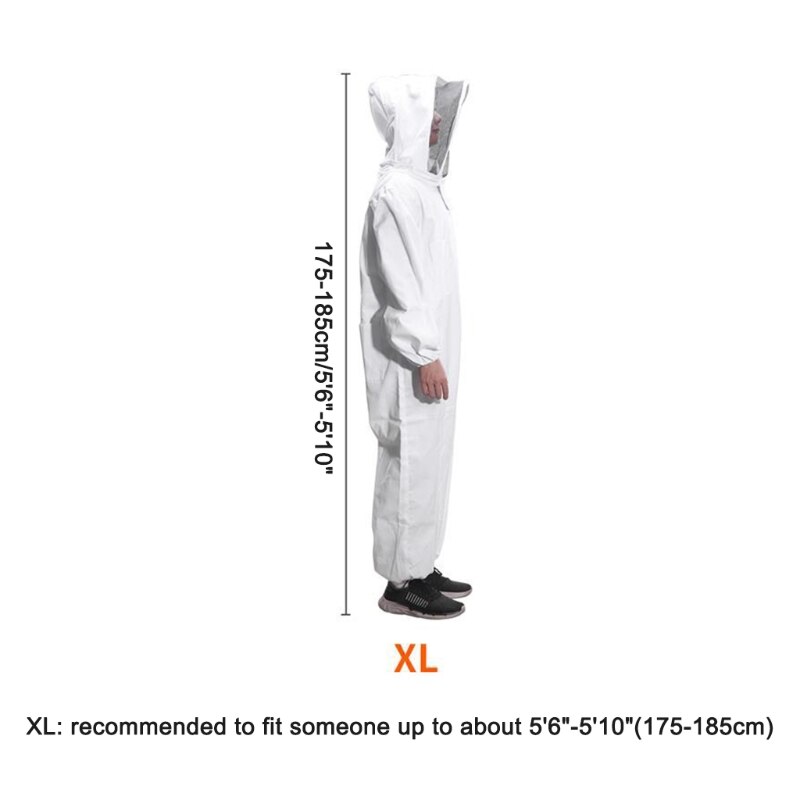 Combinaison de protection pour apiculture, combinaison protectrice, confortable, douce pour la peau, tenue d'abeille, une pièce, 594C