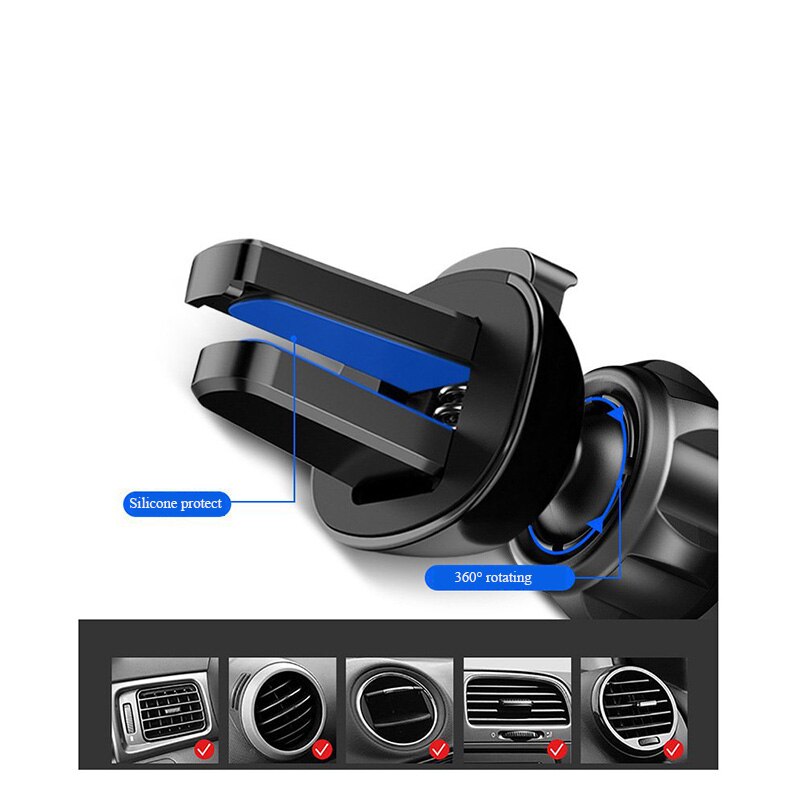 Gravity Auto Telefoon Houder Auto Telefoon Houder In Auto Air Vent Clip Mount Gravity Auto Mount Voor Gps Stand Voor iphone Xiaomi Huawei