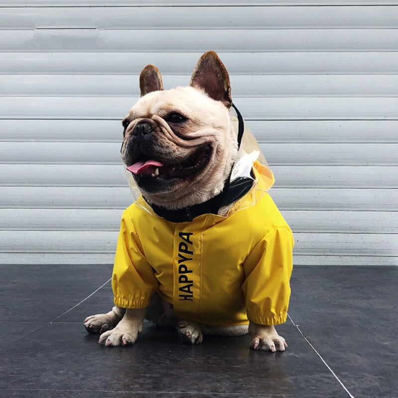Ropa impermeable para perro Pug, abrigo para Bulldog Francés, chaqueta impermeable, disfraz de Schnauzer Corgi, Shiba Inu