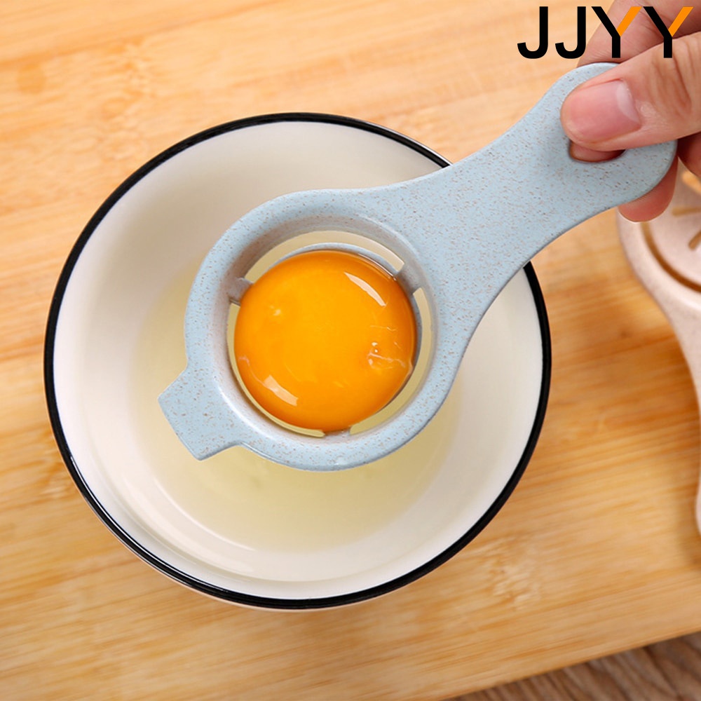 JJYY cocina huevo blanco DIY separador titular tamiz divertido divisor Stonego herramienta de cocina accesorios para hornear
