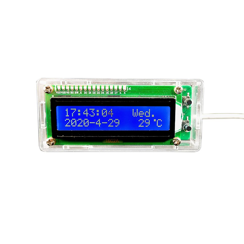 Kit de calendrier perpétuel LCD DS3231, réveil, affichage de la température, bricolage, pratique du soudage électronique, pièces amples