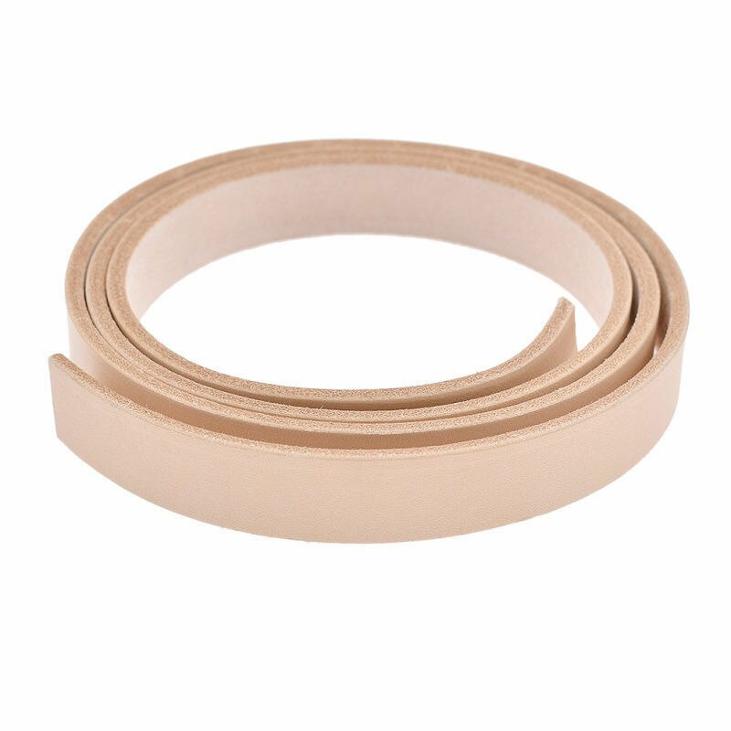1Pc Diy Blank Veg Gelooid Leer Strip Riem Riem Handgemaakte 100-130Cm Pick Breedte: 1.9cm