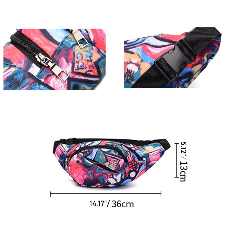 Women Waist-Pack Funny-Bag Belt-Pouch Banana kidney Waterproof Sport bum Pockets sac banane