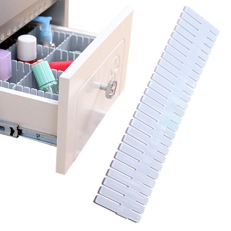 Boîte de rangement en plastique pour outils ménagers, 4 pièces 37/47CM, étagère de rangement réglable pour bricolage, diviseur de tiroir, boîte de rangement pour outils ménagers