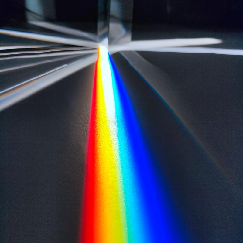 40*40*180Mm Driehoekig Prisma Regenboog Lichtbreking Zeven Kleuren Zonlicht Fotografie Student Optische Wetenschap Experiment gereedschap