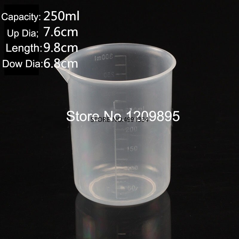 25ml-5000ml Plastic Calibration Measuring Cup Laboratory/Cook supplies Beaker