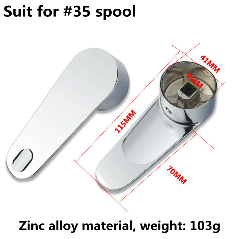 Bathroom Faucet Single Metal Lever Handle Kit 35mm 40mm For single lever pressure balance bath and shower faucets Accessories: 35mm-Alloy3