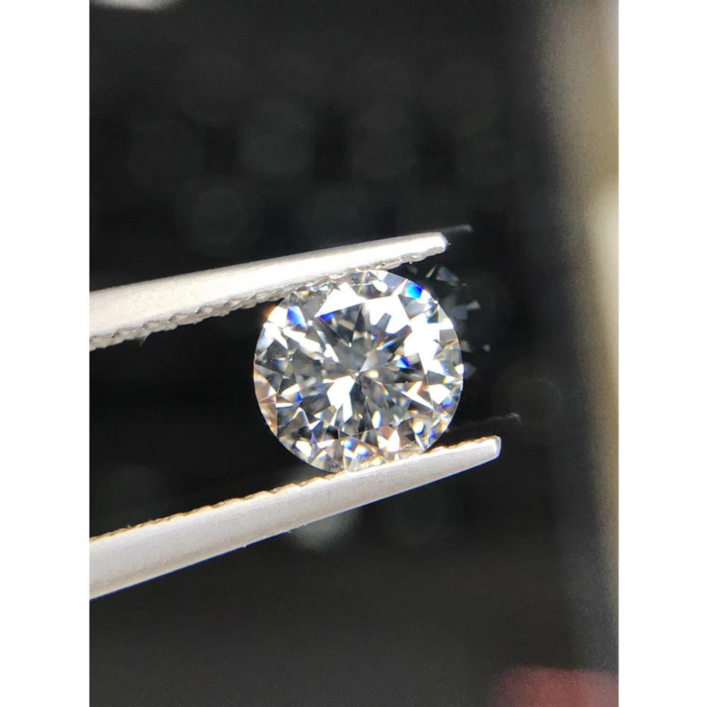 1,5 Karat 7,5mm verlieren Moissanite D Farbe Runde Brillant Geschnitten VVS1 Klasse Schmuck verlieren Stein Ring DIY Material