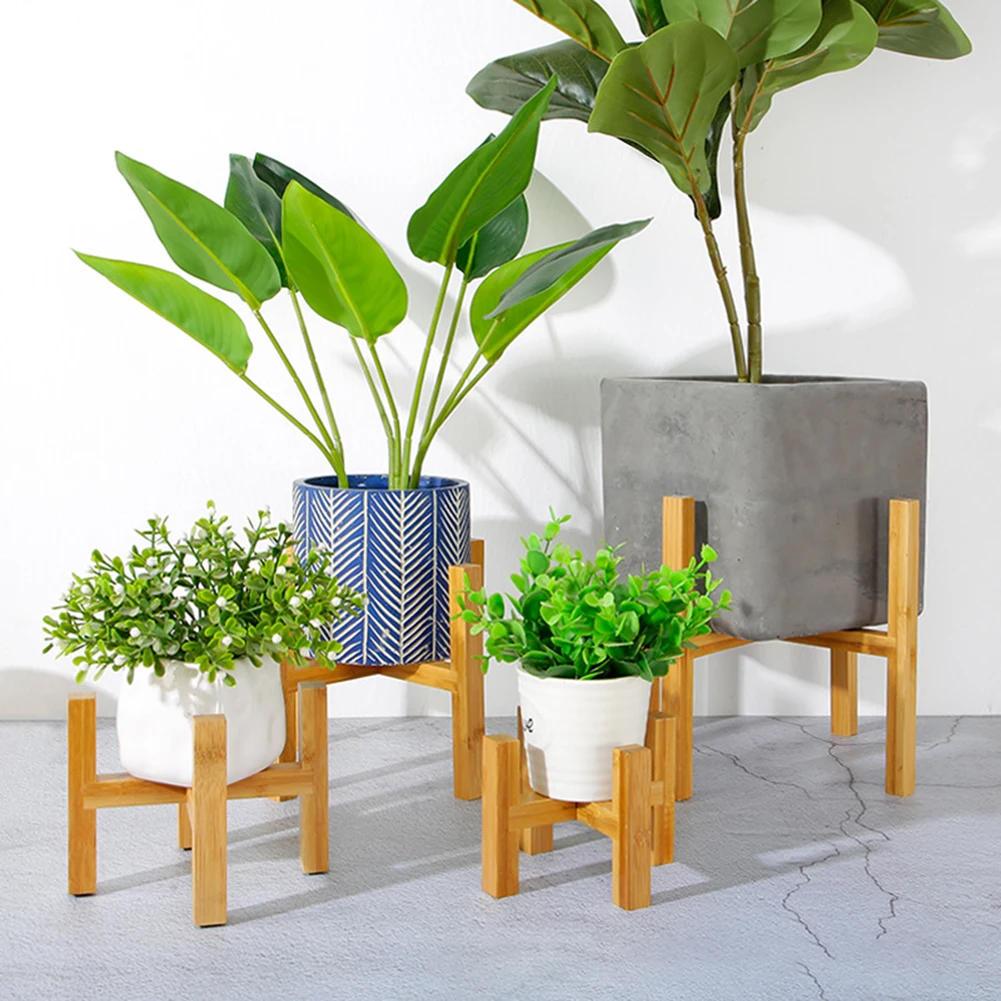 Neue Tragbare Single Bucht Bambus Blume Stehen Mini Blumentopf Halfter Blumentopf Regal Vierbeinigen Vase Blume Unterhose Halterung