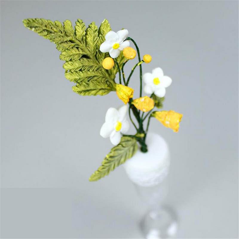 cake mold silikone Round Fern Leaf Shape Liquid Silicone Mold Fondant Cake DIY Polymer Clay Epoxy Molding Tool Baking Mold #AO