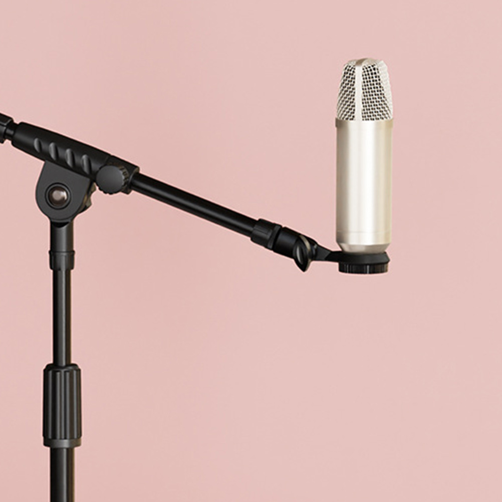 Soporte de micrófono Universal con Clip, abrazadera de micrófono de rotación ajustable para micrófonos, accesorios portátiles de Audio y vídeo, 4 Uds.