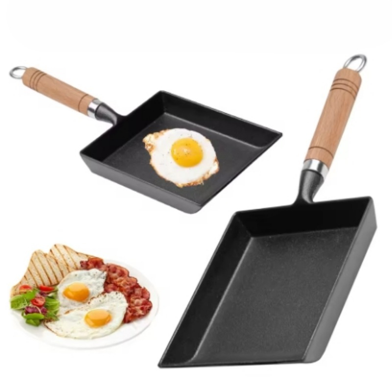 Non-Stick Japanese Cookware Home Kitchen Egg Pan Pancake Frying Pan Cast Iron Pot Easy To Clean Cooking Tools Square Pots