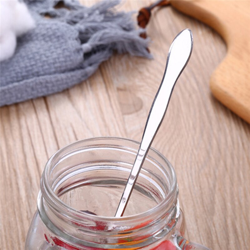 Stainless Steel Long Handle Stirring Spoon Ice Cream Dessert Spoon Coffee Stirring Spoon Kitchen Gadget