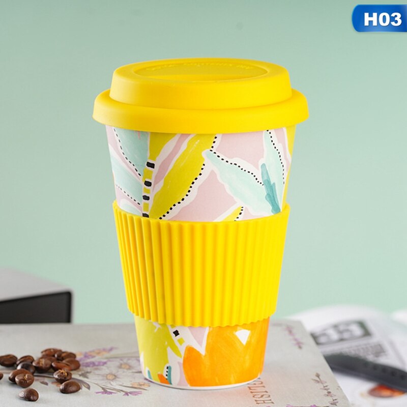 Eco Vriendelijke Bamboe Herbruikbare Reizen Cup Voor Outdoor Draagbare Mok Thee Kopje Koffie Thee Water Sap Mok Kolf: H03