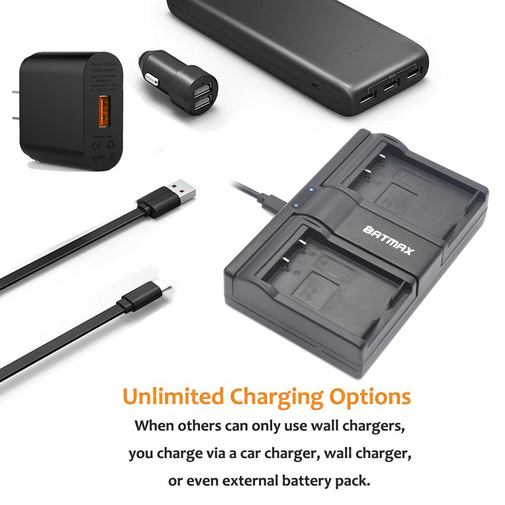 2 stk 2200 mah np -95 np95 np 95 batterier +usb dobbelt oplader til fujifilm finepix  f30 f31fd real 3d w1 x-s1 x100 x100s ricoh gxr