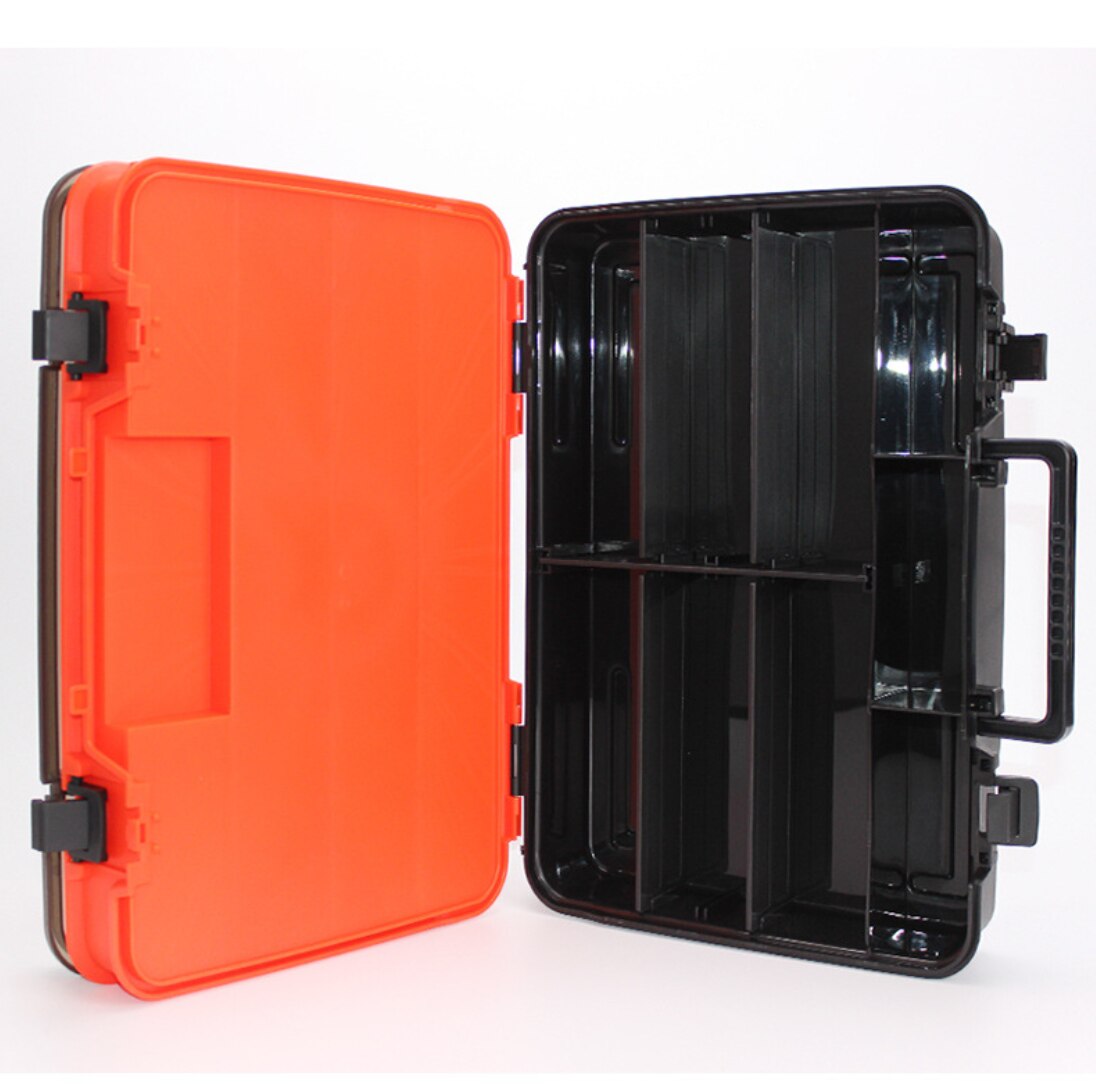 Large-Capacity Double-Layer Fishing Tackle Box Multifunction Carp Fishing Accessory Storage Box Portable Fishing Bait Box