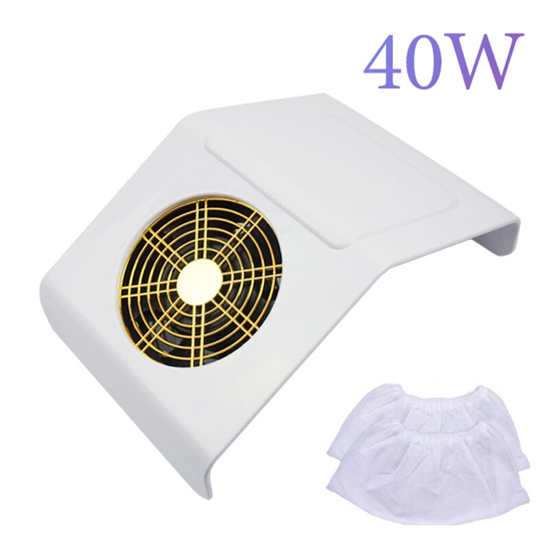 80w spik dammsugare stark sugfläkt inget dammläckage för nagelkonstsalong personligt bruk 1 gratis dammpåse nail art utrustning: 858-2a- vita