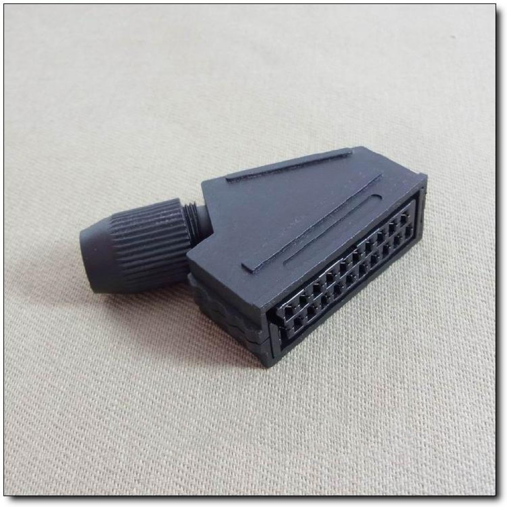 3Pcs CS-109 21Pin Scart Vrouwelijke Bezem Hoofd Audio Video Converter Socket Connector Soldeer Diy