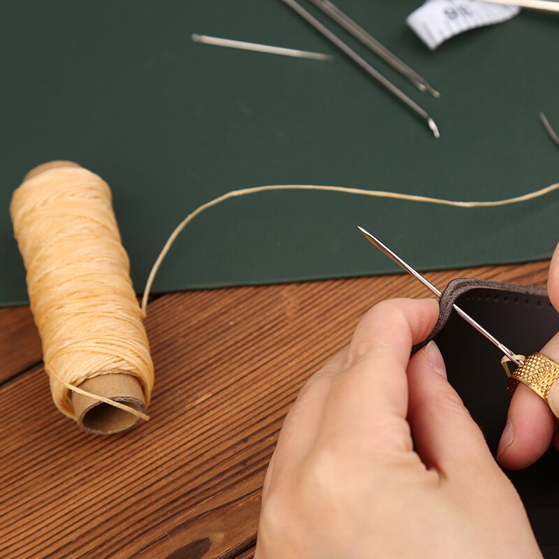 LMDZ Multi Color Wax Thread Fiber Single Filament 50m Wax Filament 150D DIY Hand Made Polyester Leather Sewing Tool