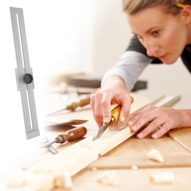 0-200mm/250mm/300mm 0.1MM Steel Screw Cutting Marking Gauge Marking Tools Layout Tools Marking Measuring Caliper scriber