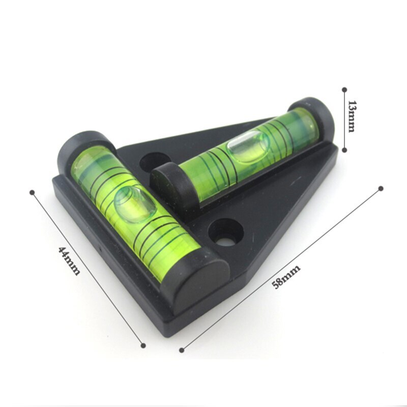 Mini Spirit Level Measurement Instrument Measuring Tools Triangular 1PC Bubble Shell Supplies T-Type Spirit Level