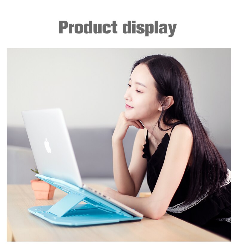 COOLCOLD Laptop Stand Tablet PC Stand Height Adjustable Laptop Cooling Pad Portable Foldable Phone Stand Support 12-15 inches