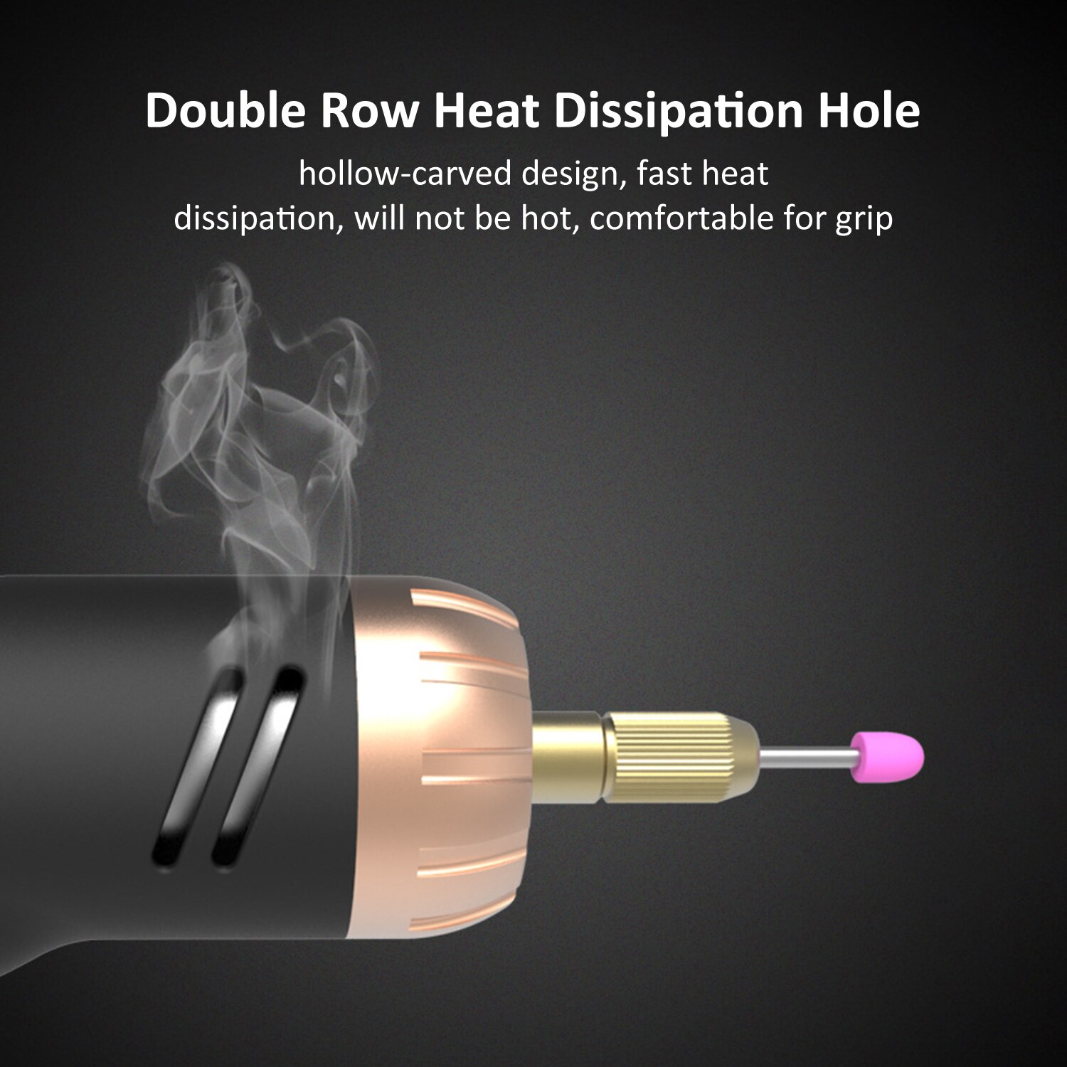 Electric Rotary Engraving Tool 24W Adjustable Speed Polisher with 10pcs Rotary Accessory Kit Grinding Cleaning Tool Kit