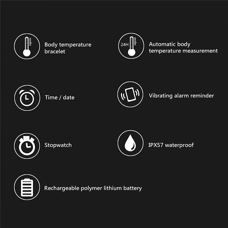 V9 Lichaamstemperatuur Monitor Thermometers Smart Braceletsport Stappenteller Horloge Speelgoed Smartband Fitness Bluetooth Waterdichte Speelgoed Band