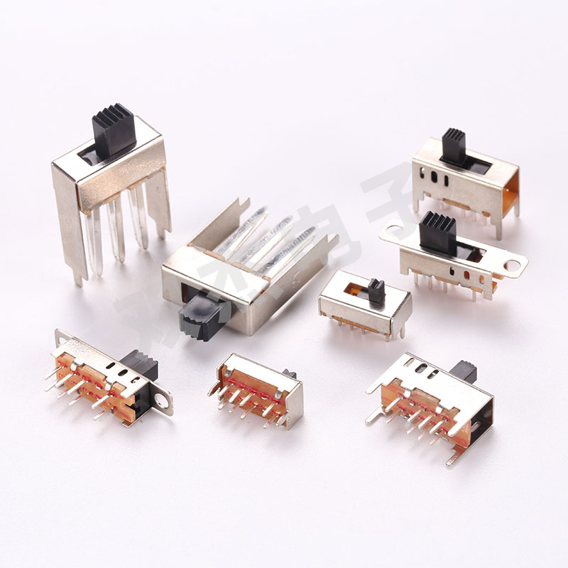 10pcs SS 12D00 Slide switch slide gear fluctuation band 2/3 file single double horizontal mini horizontal power supply
