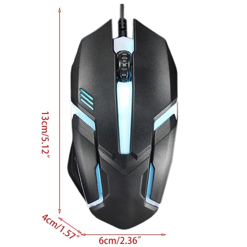 Ergonomic Wired Gaming Mouse Button LED 2000 DPI USB Computer Mouse With Backlight For PC Laptop Gamer Mice S1 Silent Mause