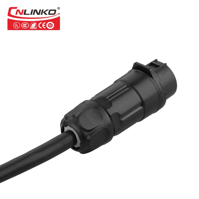 CNLINKO M12 2 pin 5A Man Vrouw Plug En Paring Plug Power Waterdichte IP67 Cable Connector Voor Led Apparatuur