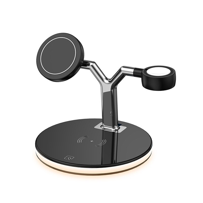 Caricabatterie rapido da 25W supporto per caricabatterie Wireless magnetico 3 in 1 per Iphone 12 11 Pro XS MAX XR X 8 Apple Watch SE 6 5 4 3 AirPods Pro